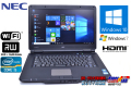 良品 中古ノートパソコン NEC VersaPro VK25T/L-E Corei5 3210M (2.5GHz) Windows10 メモリ4G WiFi マルチ 15.6型ワイド Windows7リカバリ付