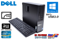 新品 SSD 中古パソコン 4コア Core i5-3470 (最大3.60GHz) Windows10 64bit DELL OPTIPLEX 7010 メモリ4GB マルチ USB3.0