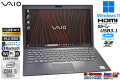 顔認証 Wi-Fi6 FHD 13.3型 VAIO Pro PG VJPG13C11N 第10世代 Core i5 1035G1 M.2SSD256G メモリ8G Webカメラ USBType-C Windows11