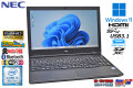 訳あり フルHD 15.6型 NEC VersaPro VKT16/X-5 Core i5 8265U M.2SSD256G HDD500G メモリ8G Wi-Fi USBType-C Windows11