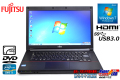 Windows7 32bit 富士通 中古ノートパソコン LIFEBOOK A573/G Core i5 3340M 新品SSD メモリ4G DVD USB3.0 HDMI