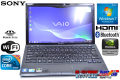 アウトレット 中古 Windowsノート ソニー Vaio Zシリーズ VPCZ14AGJD Core i5 メモリ4G GeForceGT Windows7 64bit 訳あり