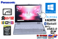 2 in 1 タブレット 中古ノートパソコン Panasonic Let's note RZ4 Core M-5Y70 (1.10GHz) メモリ4G SSD WiFi(ac) Bluetooth LTE Windows10 タッチパネル