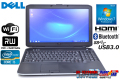 Windows7 64bit 中古ノートパソコン デル Latitude E5530 Core i5 3320M(2.60GHz) メモリ4G マルチ WiFi USB3.0