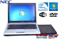 中古ノートパソコン NEC VersaPro VK13E/BB-E Celeron 867(1.30GHz) メモリ2G WiFi Windows7 12.1型 外付DVD