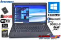 美品 新品SSD カメラ 中古ノートパソコン レノボ ThinkPad E550 Core i3 4005U (1.70GHz) Windows10 メモリ4G Bluetooth WiFi マルチ テンキー