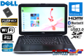 訳あり フルHD 新品SSD 中古ノートパソコン DELL Latitude E5530 Core i5 3340M (2.70GHz) メモリ4G マルチ WiFi Bluetooth Windows10