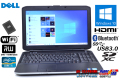 新品SSD 中古ノートパソコン DELL LATITUDE E5530 Core i5 3320M (2.60GHz) メモリ4G マルチ WiFi USB3.0 Bluetooth Windows10