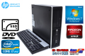 SSD搭載 中古パソコン HP 8200 Elite SF 4コア8スレッド Core i7 2600 (3.40GHz) メモリ4G Windows7 64bit AMD Radeon HD 6350 【2画面出力可能】
