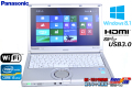 Windows8.1 64bit パナソニック 中古ノートパソコン Let's note NX2 Core i5 3340M(2.70GHz) メモリ4G USB3.0 WiFi