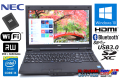 中古ノートパソコン NEC VersaPro VK25T/X-H Corei5 4200M (2.50GHz) メモリ8G SSD256G Wi-Fi マルチ Bluetooth HDMI Windows10 HD+液晶