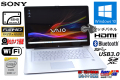タッチパネル フルHD 中古ノートパソコン SONY VAIO Fit 15A Core i7 4500U メモリ8G SSHD1T Webカメラ Bluetooth Wi-Fi Windows10