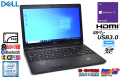 Webカメラ 中古ノートパソコン DELL Latitude 5580 Core i3 7100U SSD250G メモリ8G Wi-Fi Bluetooth USBType-C Windows10