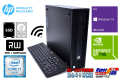 GeForce搭載 ハイブリッド 中古パソコン HP ProDesk 600 G2 SFF Core i7 6700 (最大4.00GHz) メモリ8G 新品SSD256G HDD500G マルチ Wi-Fi