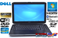 Windows7 32bit フルHD 中古ノートパソコン DELL Latitude E5530 Core i7 3540M メモリ4G HDD320G DVD WiFi Bluetooth OSディスク付