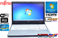 SSD搭載 中古ノートパソコン 富士通 LIFEBOOK E741/D Core i7 2640M(2.80GHz) メモリ4G マルチ WiFi Windows7 64bit