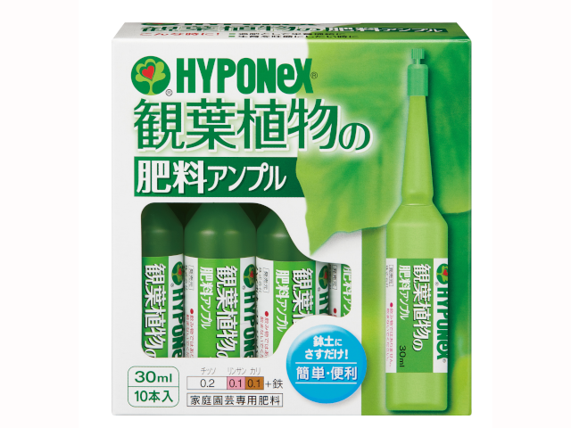 ハイポネックス　観葉植物の肥料アンプル　30ml×10本入