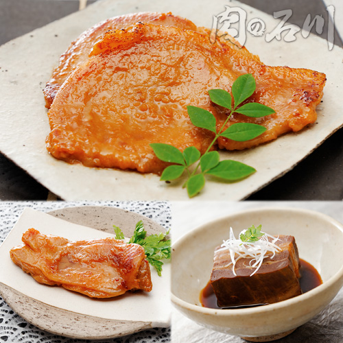 とん漬10枚・若鶏味噌漬1kg・豚角煮6個