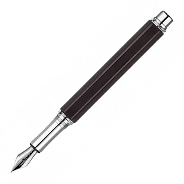 【お取り寄せ】カランダッシュ（CARAN d'ACHE） バリアス Ebony Silver エボニー シルバー 万年筆