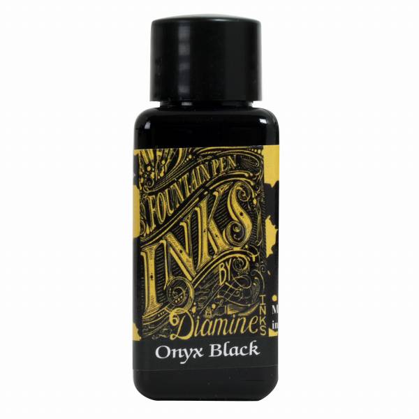 【即納可能】ダイアミン（DIAMINE） ボトルインク 30ml Onyx Black 260 メール便可