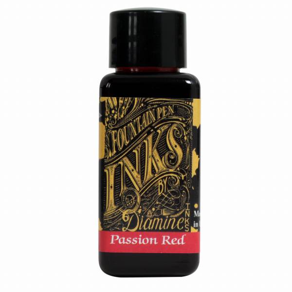 【即納可能】ダイアミン（DIAMINE） ボトルインク 30ml Passion Red 236 メール便可