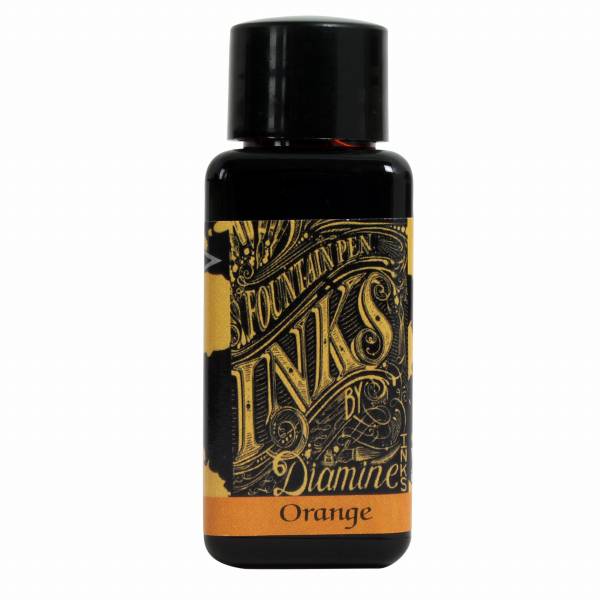 【即納可能】ダイアミン（DIAMINE） ボトルインク 30ml Orange 210 メール便可
