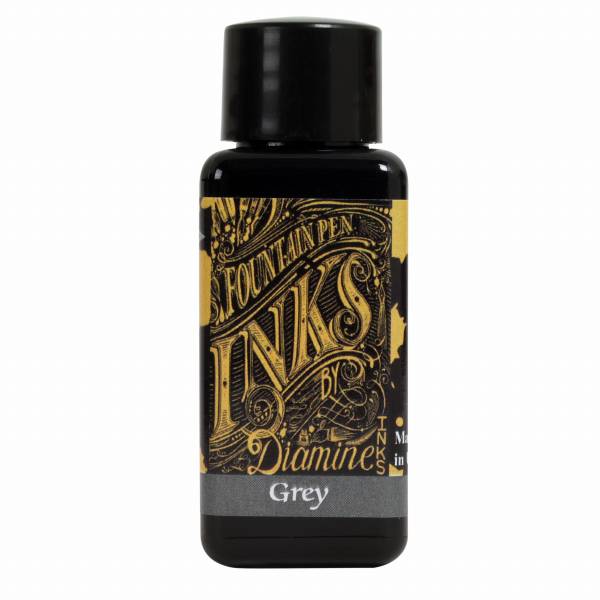 【即納可能】ダイアミン（DIAMINE） ボトルインク 30ml Grey 213 メール便可