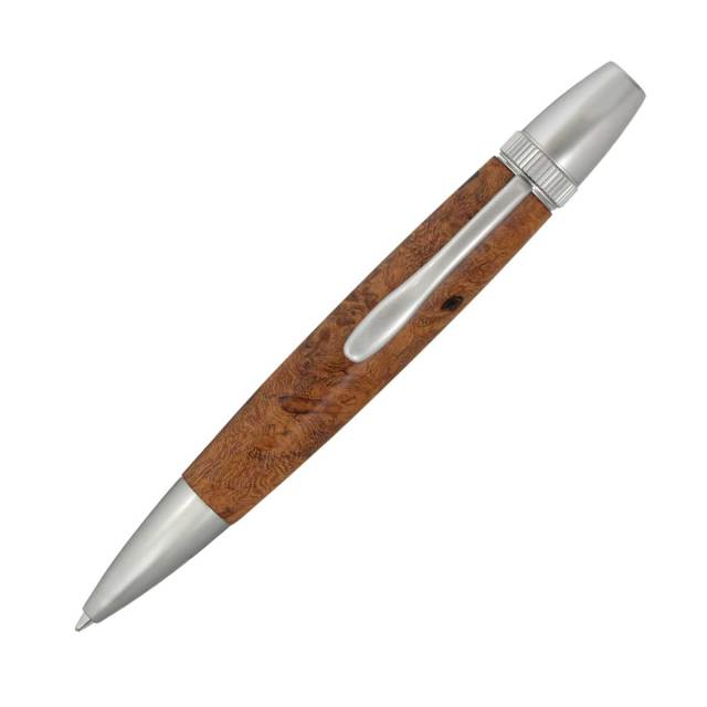 【即納可能】F-STYLE Wood Pen ハンドメイド 銘木ボールペン 花梨 かりん こぶ杢 SP15301