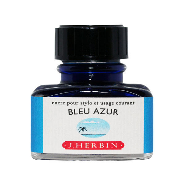 【即納可能】エルバン（J.HERBIN） ボトルインク トラディショナルインク ブルーアズール HB13012