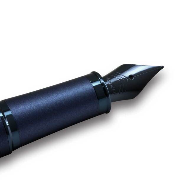 Parker Premier 物凄 万年筆 青黒マーブル 