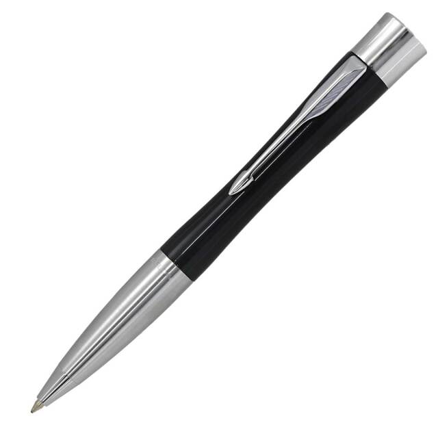 【即納可能】パーカー（PARKER） シヤチハタ ネームペン エアフロー クリスタルブラックCT 別注品ハンコ付き TKS-PKA-2