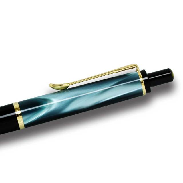 ペリカン M200 (万年筆) ＆ K200 (ボールペン) マーブルブルー  