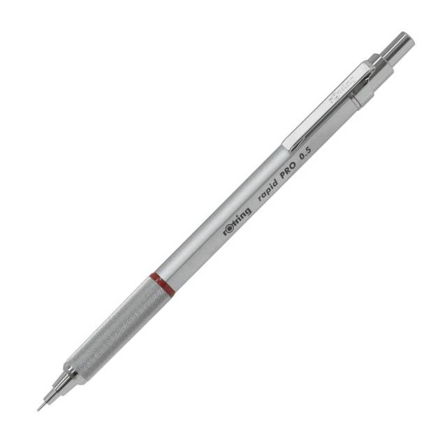 【即納可能】ロットリング（ROTRING） ラピッドプロ シルバー ペンシル メール便可