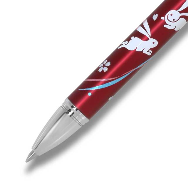 セーラー Sailor 多機能ペン優美蒔絵 うさぎ 2色ボールペン シャープペンシル レッド 多機能ペン
