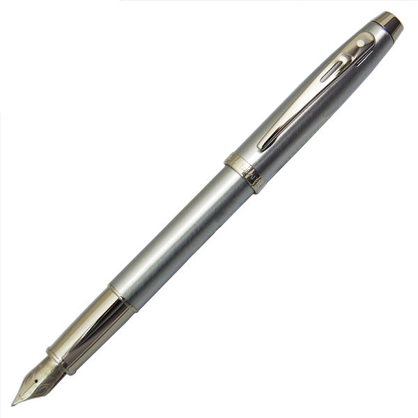 【お取り寄せ】シェーファー(SHEAFFER)  シェーファー100 ブラッシュトクローム 万年筆