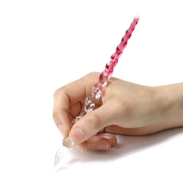 硝子工房 Sayori ガラスペンガラスペン kou 煌 彩 ピンク 紅梅