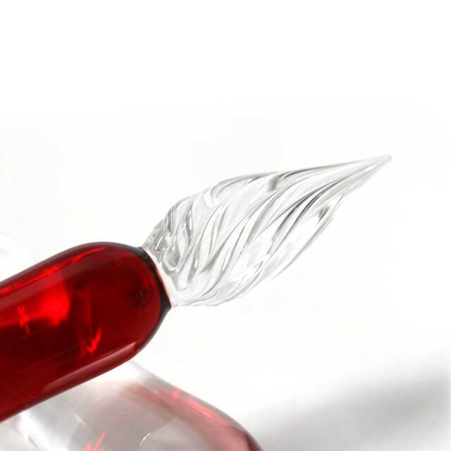 硝子工房 Sayori ガラスペンガラスペン kou 煌 mini 染 レッド