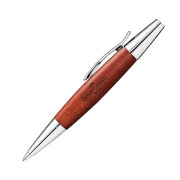 【即納可能】ファーバーカステル（Faber Castell） エモーション ウッド&クローム 梨の木：ペアウッド ブラウン ボールペン 148382
