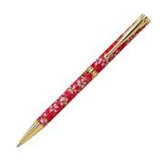 【即納可能】F-STYLE美濃和紙 Mimo Washi Pen ボールペン TM1604 桜と麻の葉 朱色
