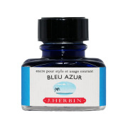 【即納可能】エルバン（J.HERBIN） ボトルインク トラディショナルインク ブルーアズール HB13012