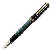 【お取り寄せ】ペリカン（Pelikan） スーベレーン M1000 グリーン縞 万年筆