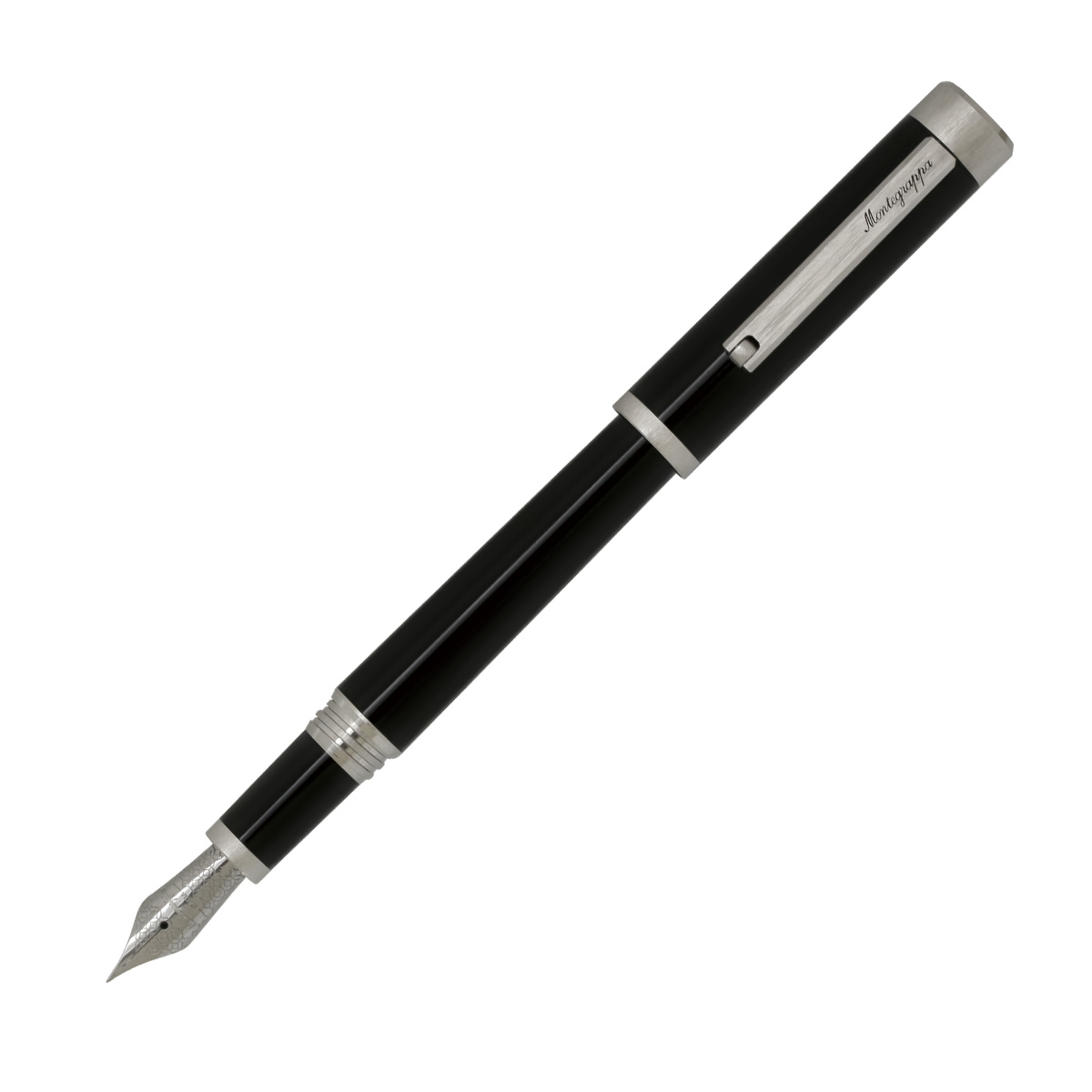 【即納可能】モンテグラッパ（Montegrappa） ZERO ゼロ ブラック パラジウム 万年筆