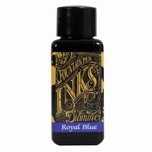 【即納可能】ダイアミン（DIAMINE） ボトルインク 30ml Royal Blue 206 メール便可