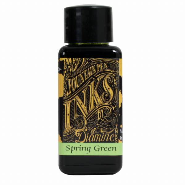 【即納可能】ダイアミン（DIAMINE） ボトルインク 30ml Spring Green 208 メール便可