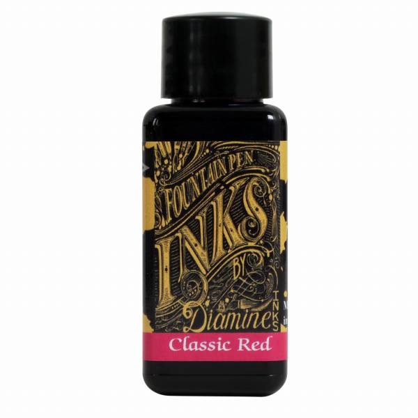 【即納可能】ダイアミン（DIAMINE） ボトルインク 30ml Classic Red 231 メール便可