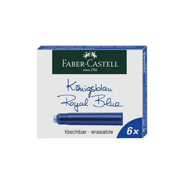 【即納可能】ファーバーカステル（Faber Castell） デザイン万年筆用 カートリッジインク 6本入り メール便可