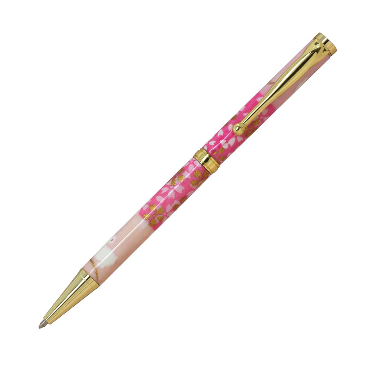 【即納可能】F-STYLE美濃和紙 Mimo Washi Pen ボールペン TM1600 うさぎ市松 桃色