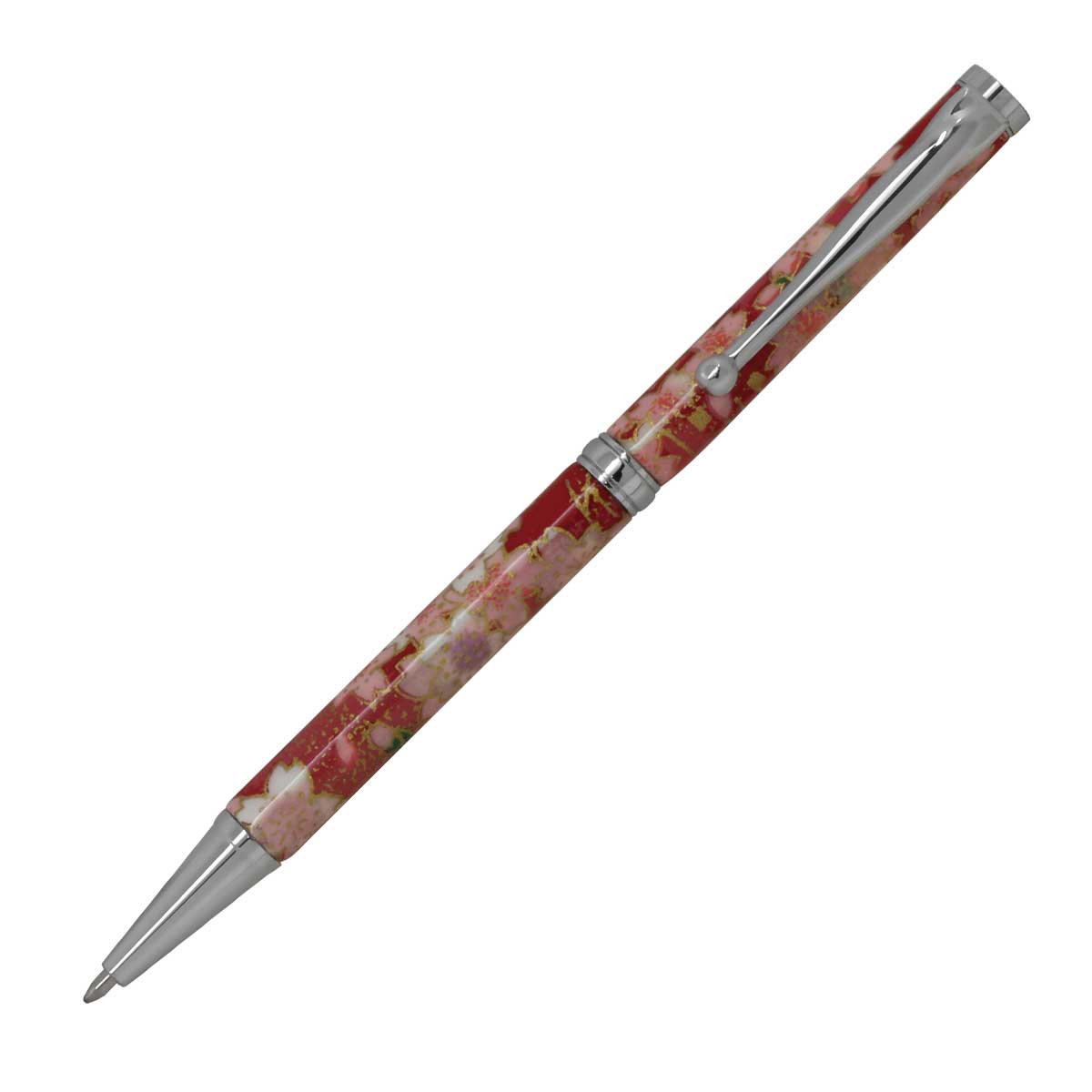 【即納可能】F-STYLE美濃和紙 Mimo Washi Pen ボールペン PMW1554 金箔 桜
