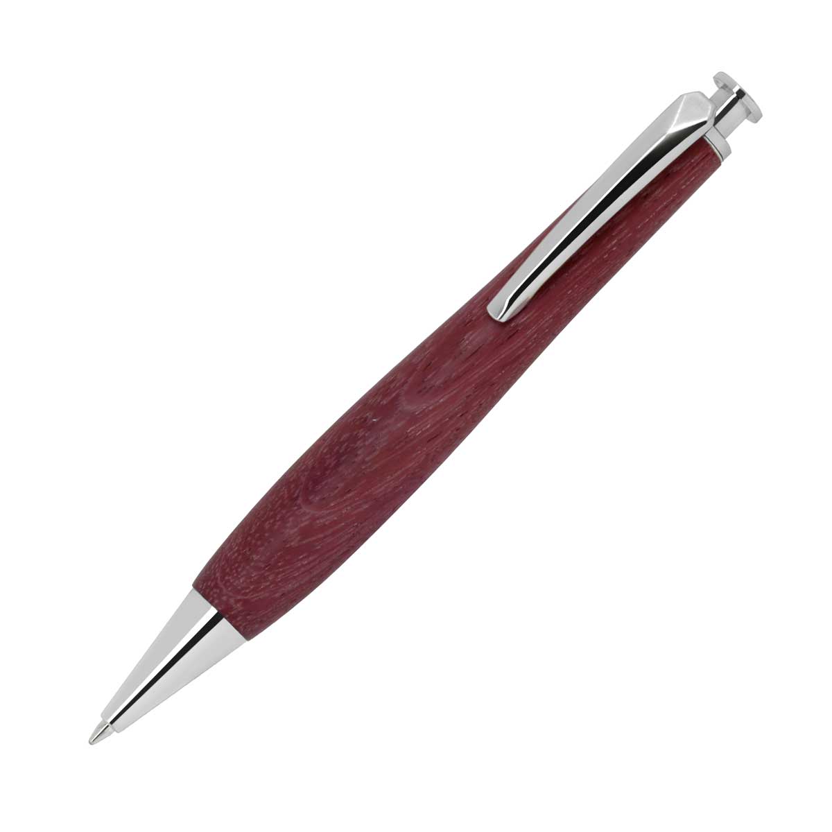 【即納可能】F-STYLE Wood Knock Pen パープルハート ボールペン TWB2410-4