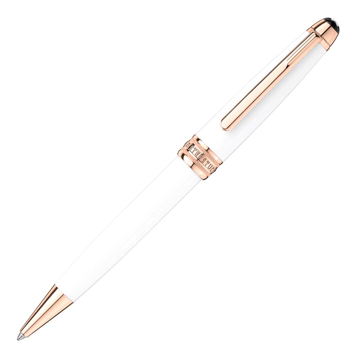 モンブラン Montblanc ボールペンマイスターシュテュック ホワイトソリテール レッドゴールド クラシック ボールペン